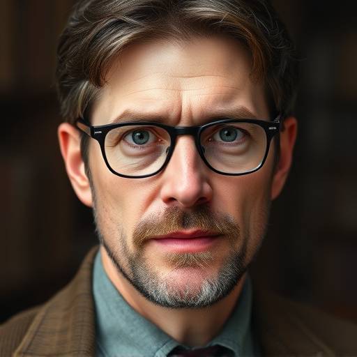 Headshot of Professor Atticus Finch, a Shakespearean acting authority.